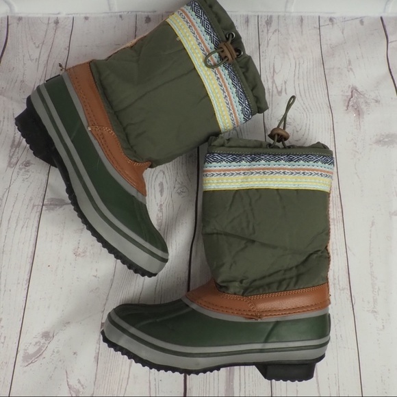 The Sak Daley 5 olive rubber duck boots insulated - Picture 8 of 16